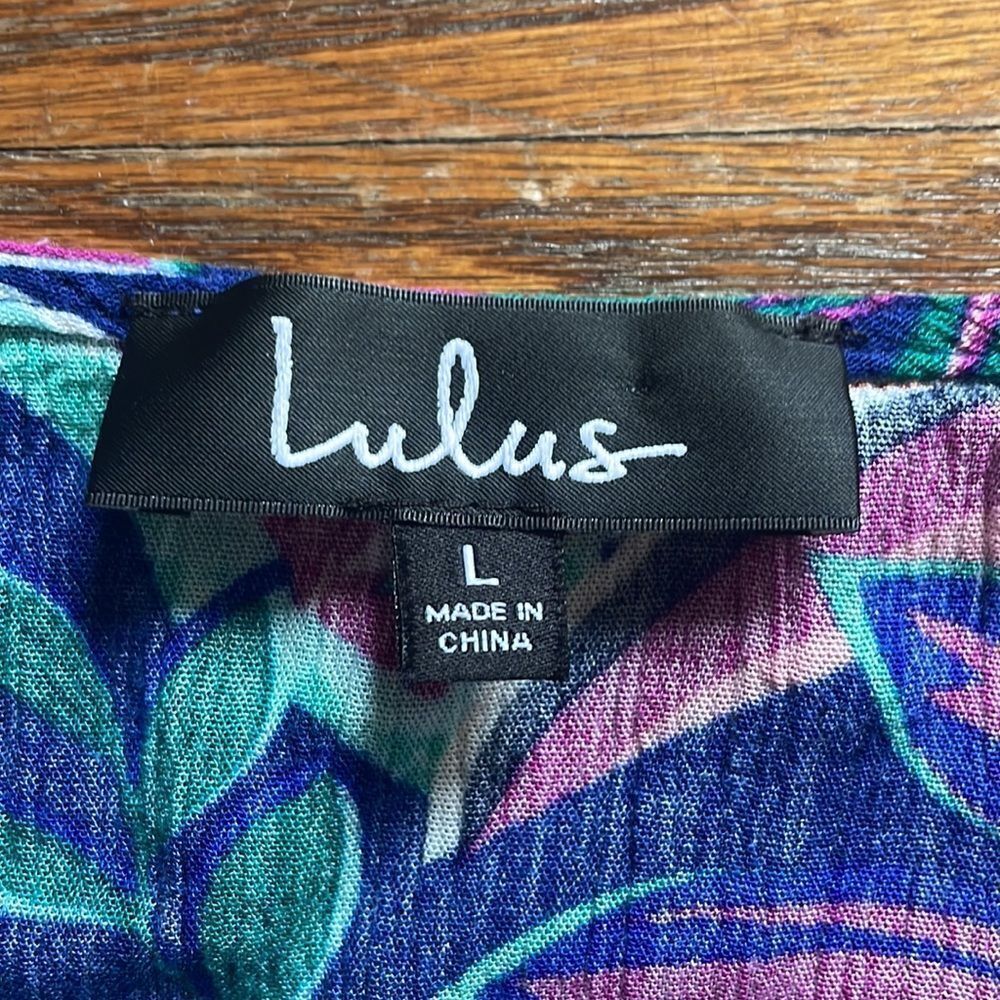 Lulu’s Hypnotized Purple Print Romper - Picture 2 of 5